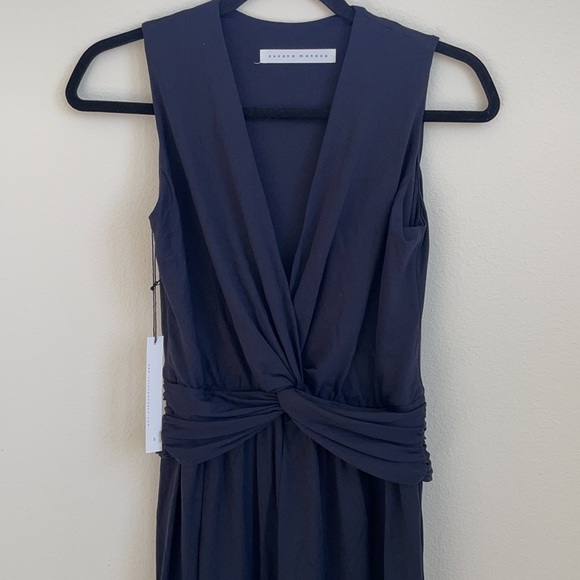 Revolve Susana monaco dark navy gathered jumpsuit - Picture 2 of 5